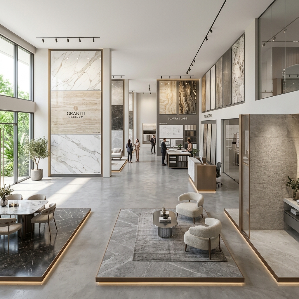 Premium tiles showroom experience